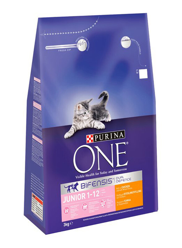 

Purina One Kitten Junior Chicken and Whole Grain Dry Cat Food, 3 Kg