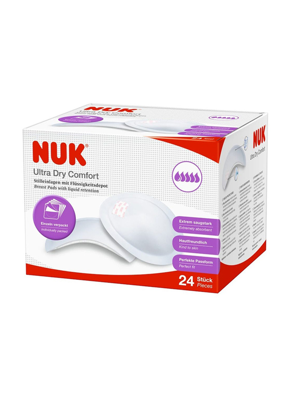 Nuk Breast Pads Ultra Dry Comfort, White