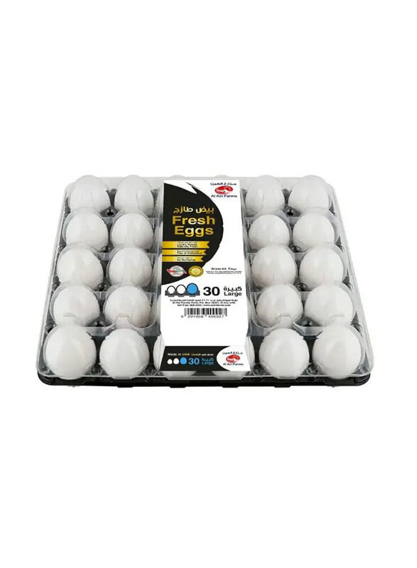 

Al Ain Farms White Large Eggs, 30 Pieces