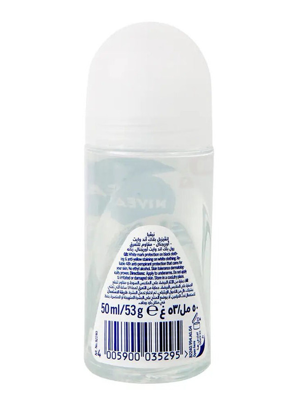 Nivea Original Black & White Anti Perspirant Deodorant Roll On - 2 x 50ml