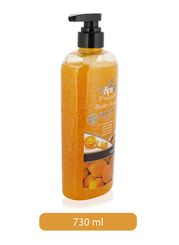 Fruiser Spa Apricot Shower Scrub, 730 ml