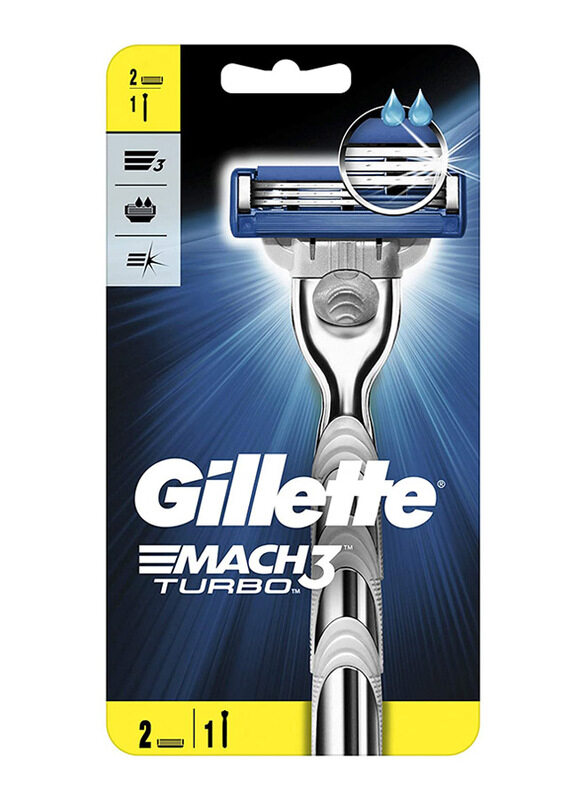 

Gillette Gilette Mach3 Turbo 3D Razor Handle + 2 Blades