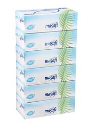 Masafi Soft Facial Tissue White 2-Ply, 6 x 150 Sheets