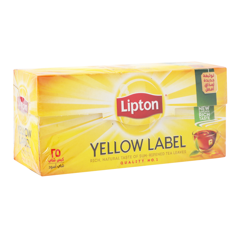 Lipton Yellow Label Black Tea, 25 Tea Bags