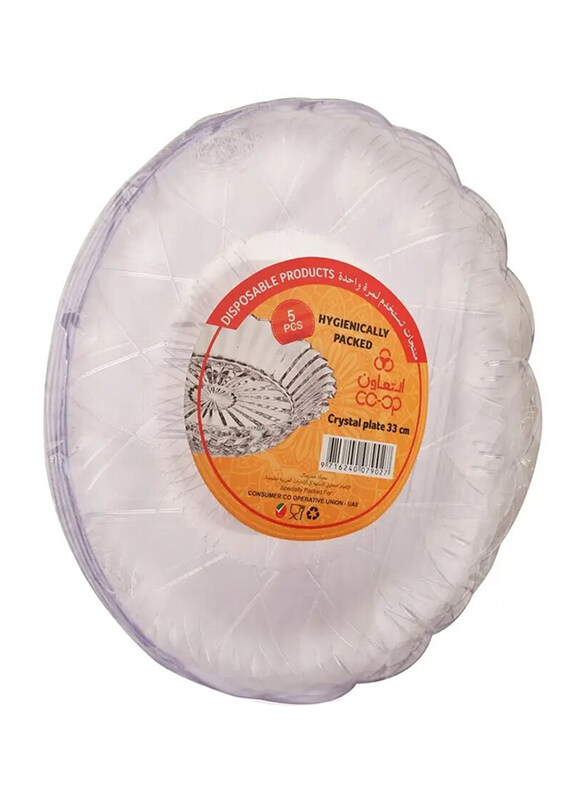 

Co-Op Disposable Crystal Plate, 5 x 33 cm
