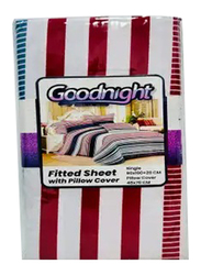 Goodnight Single Fitted Sheet with Pillow Case