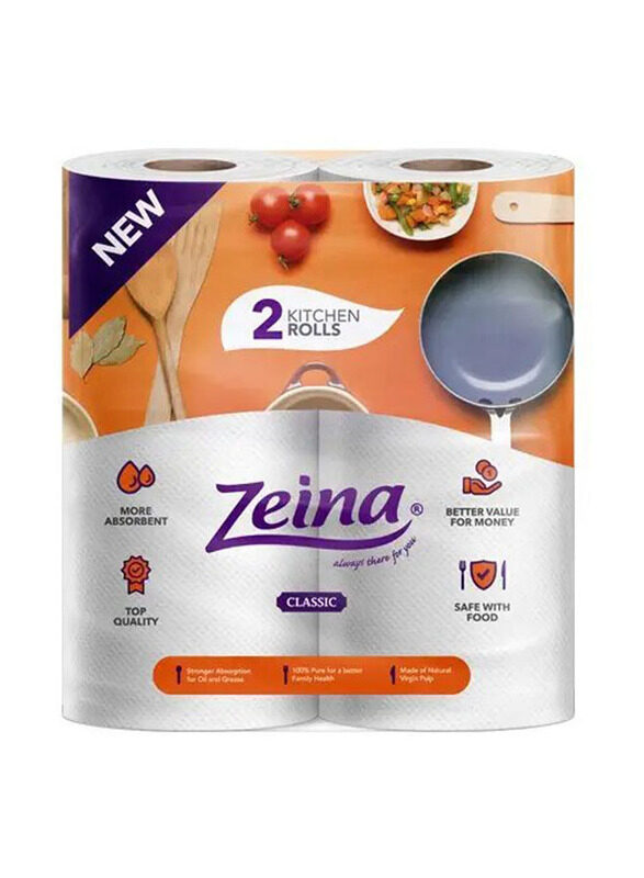 

Zeina Classic 2 Kitchen Rolls, 1 Piece