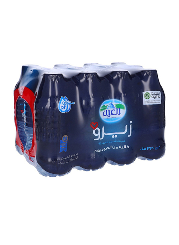 Al Ain Zero Bottled Sodium Free Water, 12 x 330 ml
