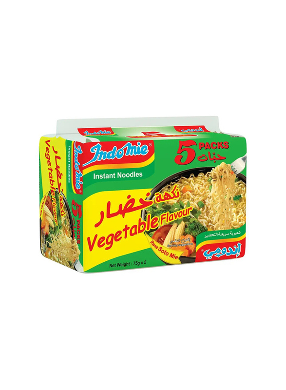 Indomie Vegetable Flavor Instant Noodles - 5 x 75 g