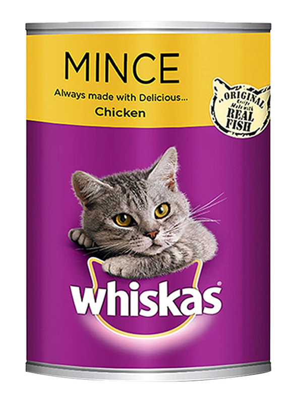 Whiskas Mince Chicken Flavor Gravy Wet Cat Food, 400 grams