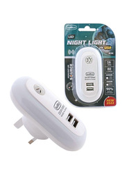 Suntech LED Night Light with USB A94, White