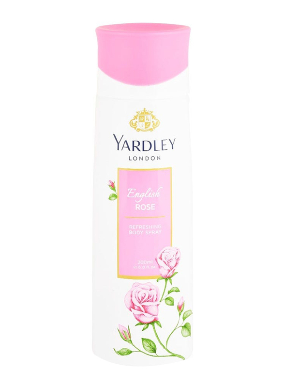 Yardley London English Rose Refreshing 200ml Body Spray for Women