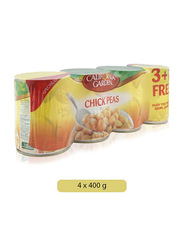 California Garden Ready To Eat Chick Peas, 4 Cans x 400g