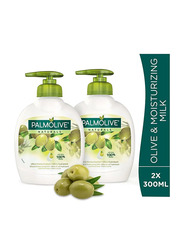 Palmolive Liquid Hand Soap Pump Olive & Milk Liquid Hand Wash - 2 x 300ml