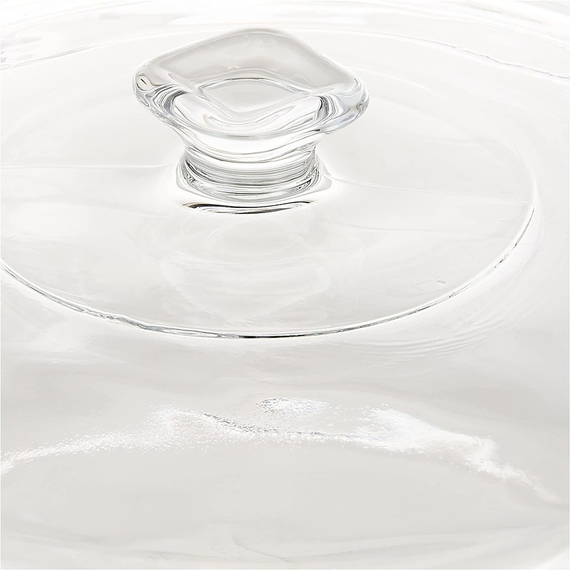 Anchor Hocking 2 Ltr Casserole Dish, Clear/Red