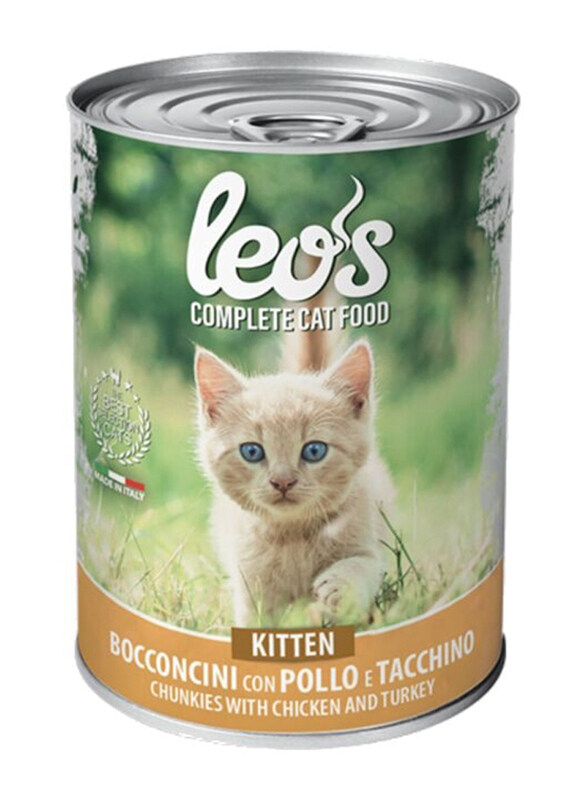 

Leo's Chicken and Turkey Kitten Wet Food, 415g