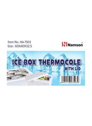 Namson Ice Box Thermocol With Lid, NA-7503, White