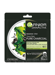 Garnier Tissue Purifying and Hydrating Mask with Charcoal, 28g