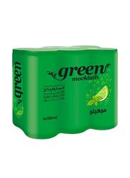 Green Mocktails Mojito - 6 x 330ml
