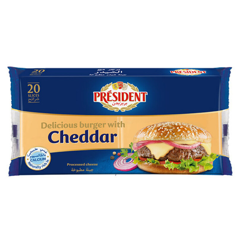 

President Burger Cheddar Cheese, 400 grams