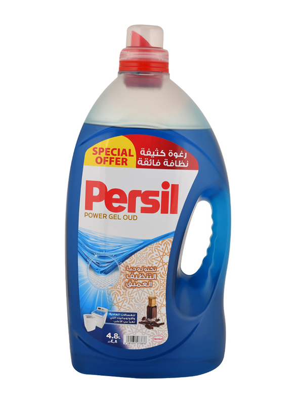 Persil Oudh Power Gel Liquid Detergent, 4.8 Liters