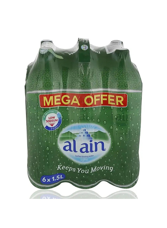 Al Ain Mineral Drinking Water, 6 x 1.5 Liters