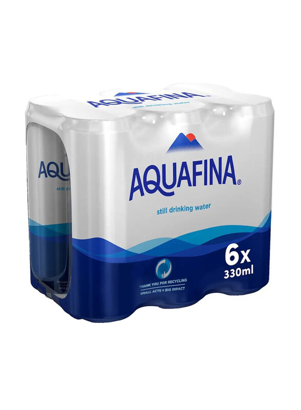 

Aquafina Still Drinking Water Recyclable Can, 6 Pieces x 330ml