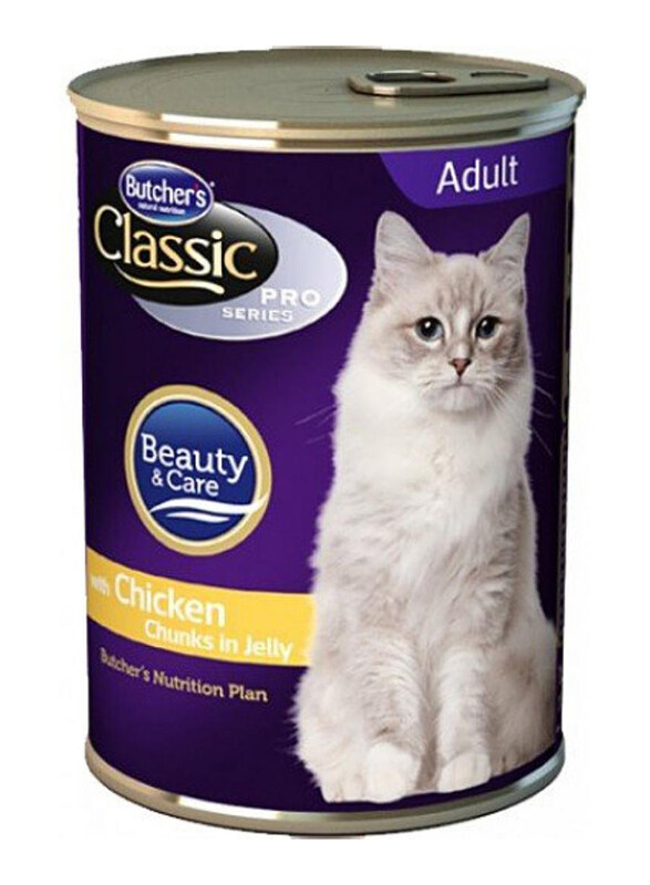 

Butcher's Classic Pro Series Chicken Chunks in Jelly Wet Cat Food, 400 grams