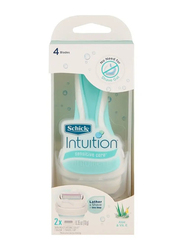 Schick Intuition Sensitive Care 4 Razor Blades, 2 Cartridges