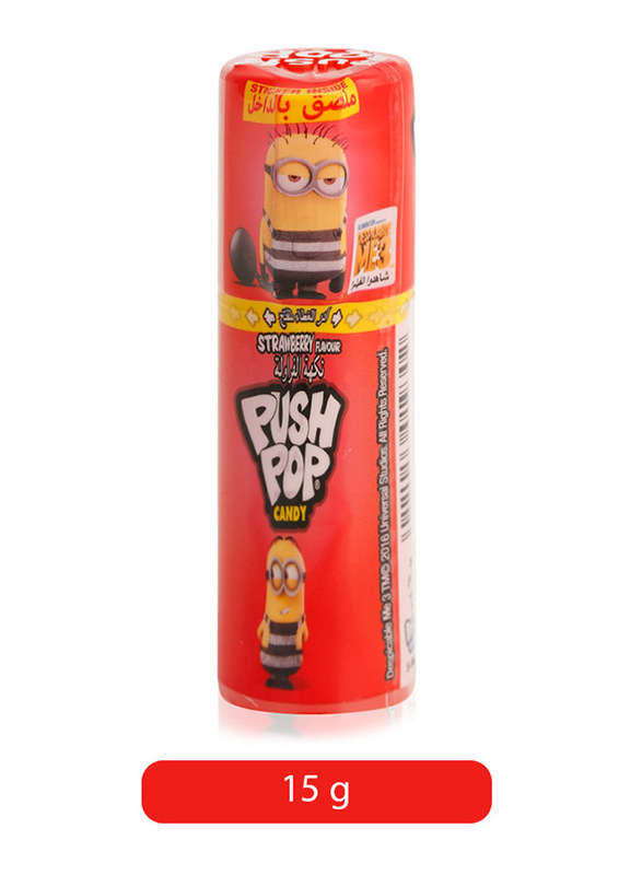 Bazooka Black Currant Flavor Push Pop Candy, 15g
