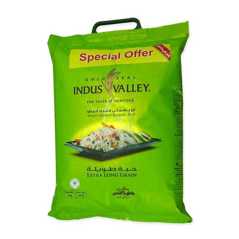 Indus Valley White Indian Basmati Rice, 5 Kg