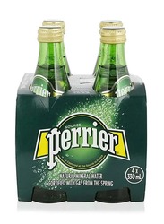Perrier Natural Sparkling Mineral Water Regular - 4 x 330ml