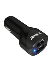 Energizer Twin Usb Car Charger, Black