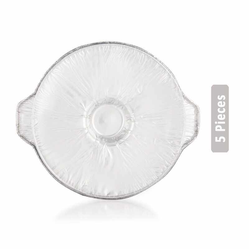 

Union 20 x 5-Piece Aluminium Round Pot Set with Lid, 220x99mm, Silver