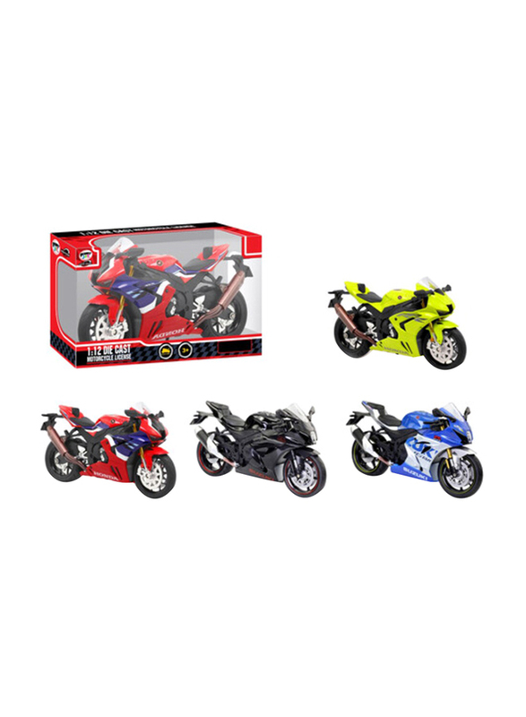 Power Joy Vroom Diecast Motorcycle, Ages 3+, Assorted