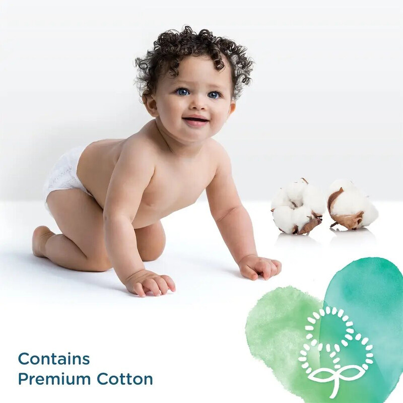 Pampers Pure Protection Diapers, Size 1 - 50 Counts