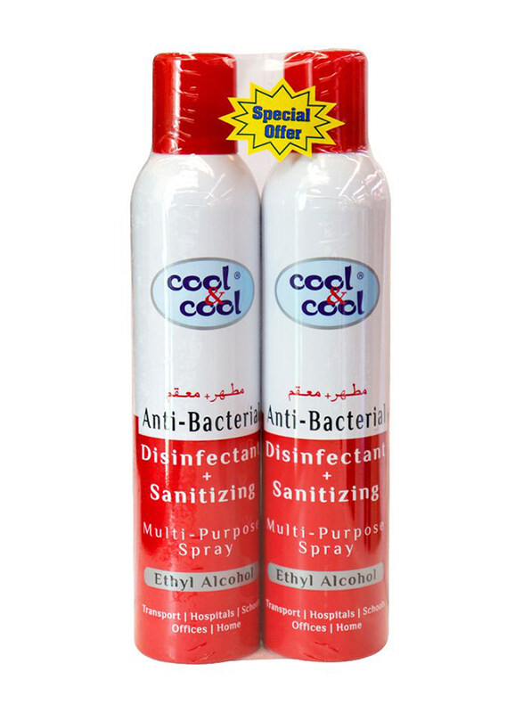 

Cool & Cool Multi Purpose Disinfectant Spray, 2 x 300ml