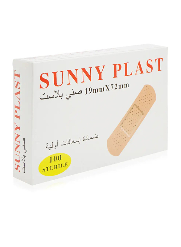 Sunny Plaster First Aid Bandages, 100 Pieces