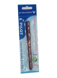 Pilot V7 Hi-Tec Point Roller Ball Pen, Red, 0.7mm