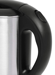 Geepas GK5418 Travel Electric Kettle Stainless Steel, Black/Silver