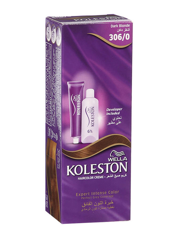 Wella Koleston Hair Colour Cream, 306/0 Dark Blonde