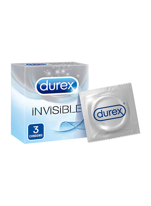 Durex Invisible Extra Thin Condom, 3 Pieces