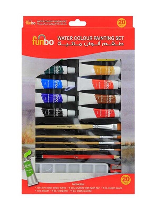 

Funbo Water Colour Painting Set, 20 Pieces, Multicolour