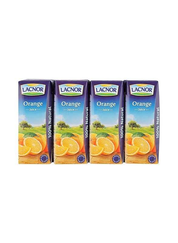 Lacnor Essentials Orange Juice - 8 x 180ml