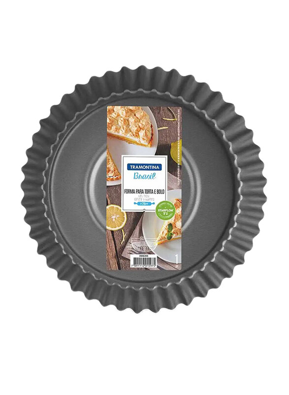 

Tramontina 26cm Round Tart Mould, Grey