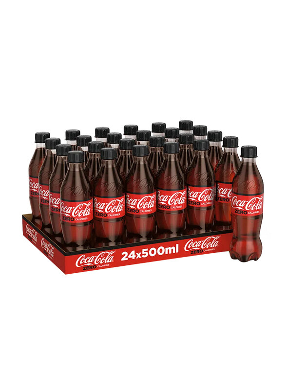 

Coca Cola Zero Soda Soft Drink, 24 x 500ml