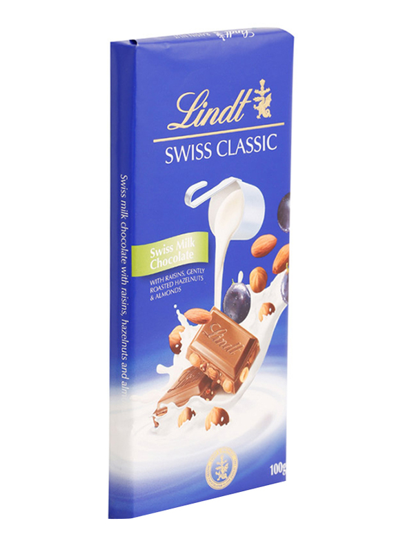 Barre Chocolat blanc Lindt SWISS CLASSIC, 100g