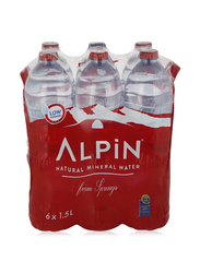 Alpin Natural Mineral Water - 6 x 1.5 Ltr