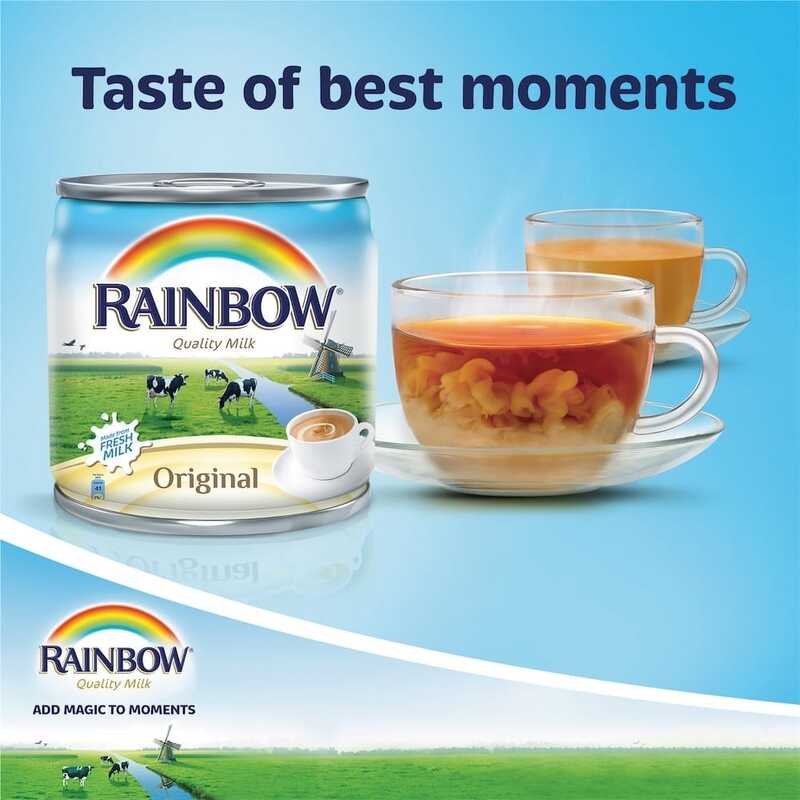 Rainbow Evaporated Milk, 96 x 170g