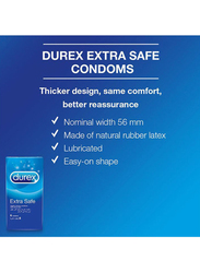 Durex Extra Safe Condom for Men, 6 Pieces